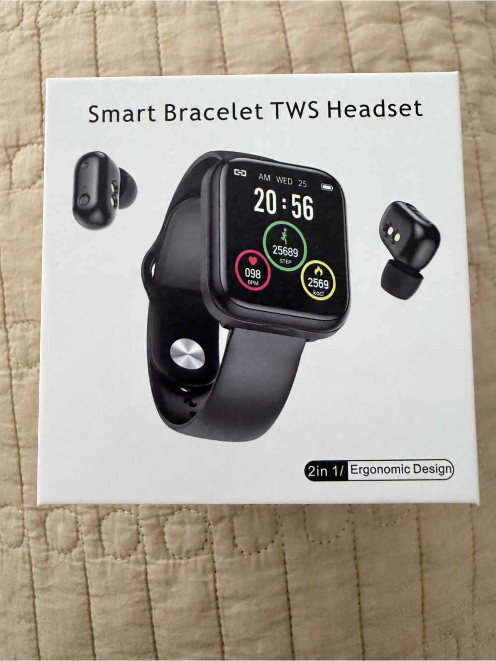 X5 Pro 2-in-1 Smart Watch with Built-in Wireless TWS Earbuds Fitness Tracks